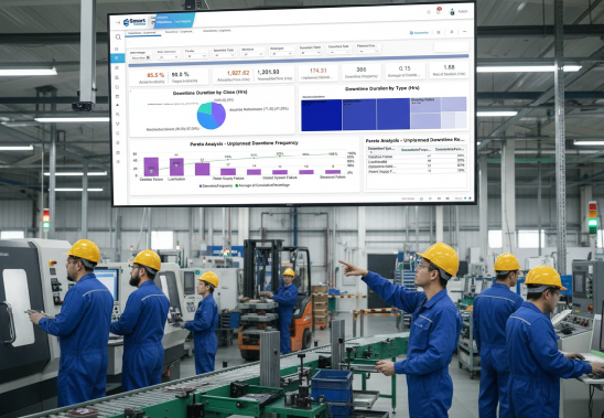 Smart Factory MOM: Interactive Dashboards & Visualization Tools